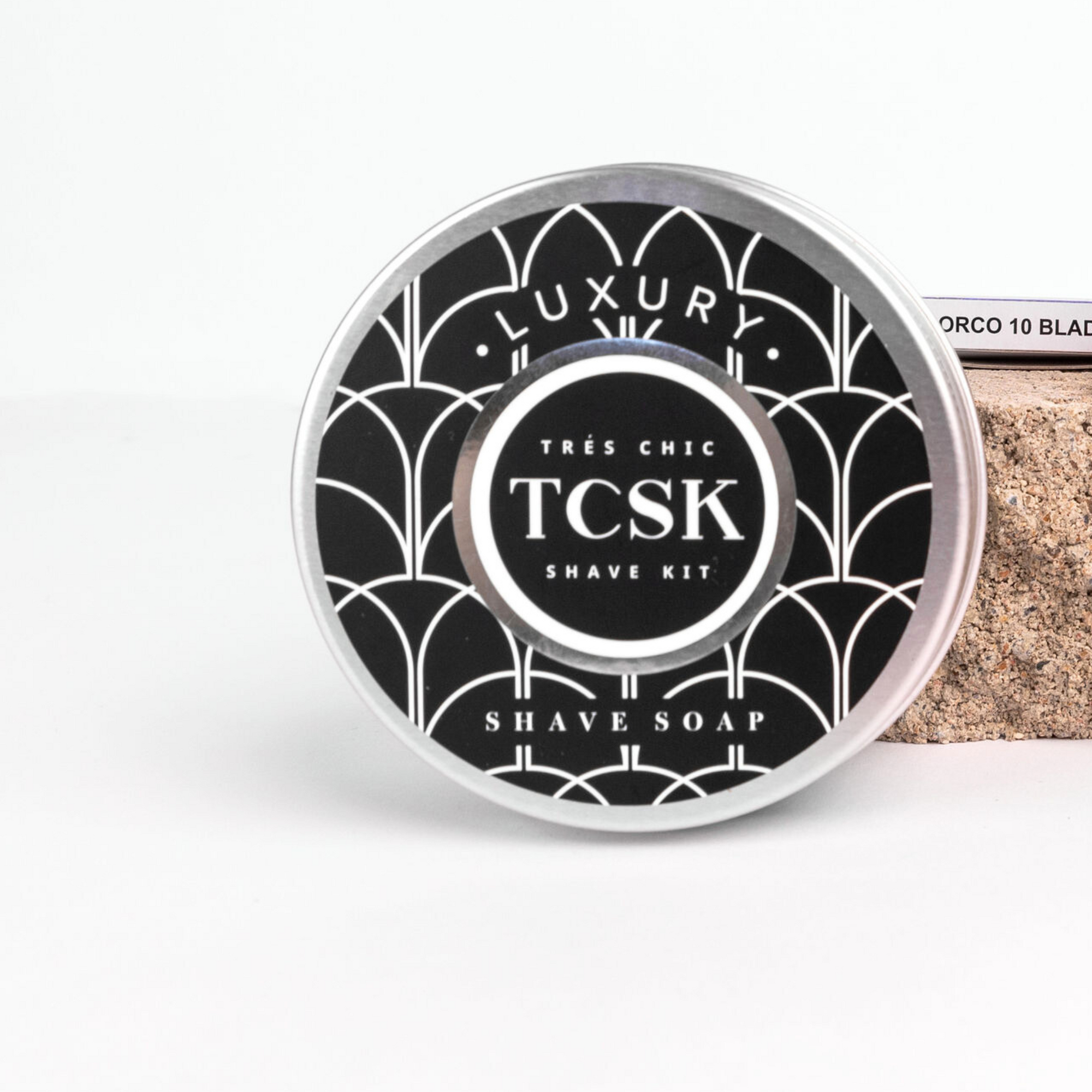 TEA TREE OIL + COCONUT OIL SHAVE SOAP 180ML - TCSK | Très Chic Shave Kit