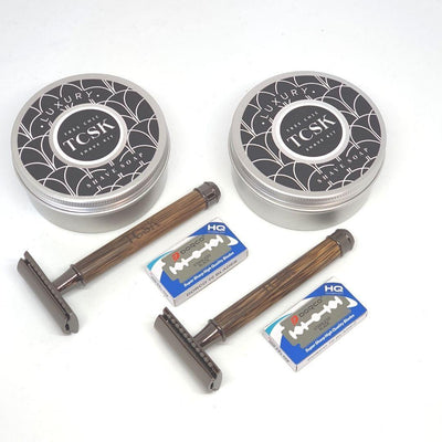 ECO BAMBOO DUO UNISEX SHAVE KIT - TCSK | Très Chic Shave Kit