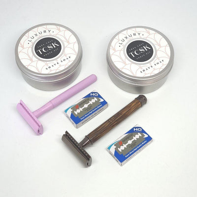 ECO BAMBOO DUO UNISEX SHAVE KIT - TCSK | Très Chic Shave Kit