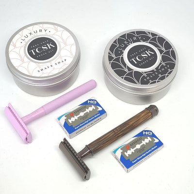 ECO BAMBOO DUO UNISEX SHAVE KIT - TCSK | Très Chic Shave Kit