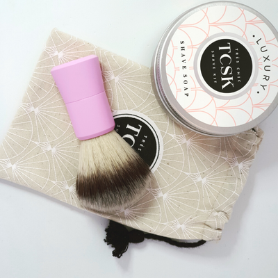 OH-SO-adorable TCSK's 1920's Tassel Girl Calico Pouch! FREE GIFT - TCSK | Très Chic Shave Kit