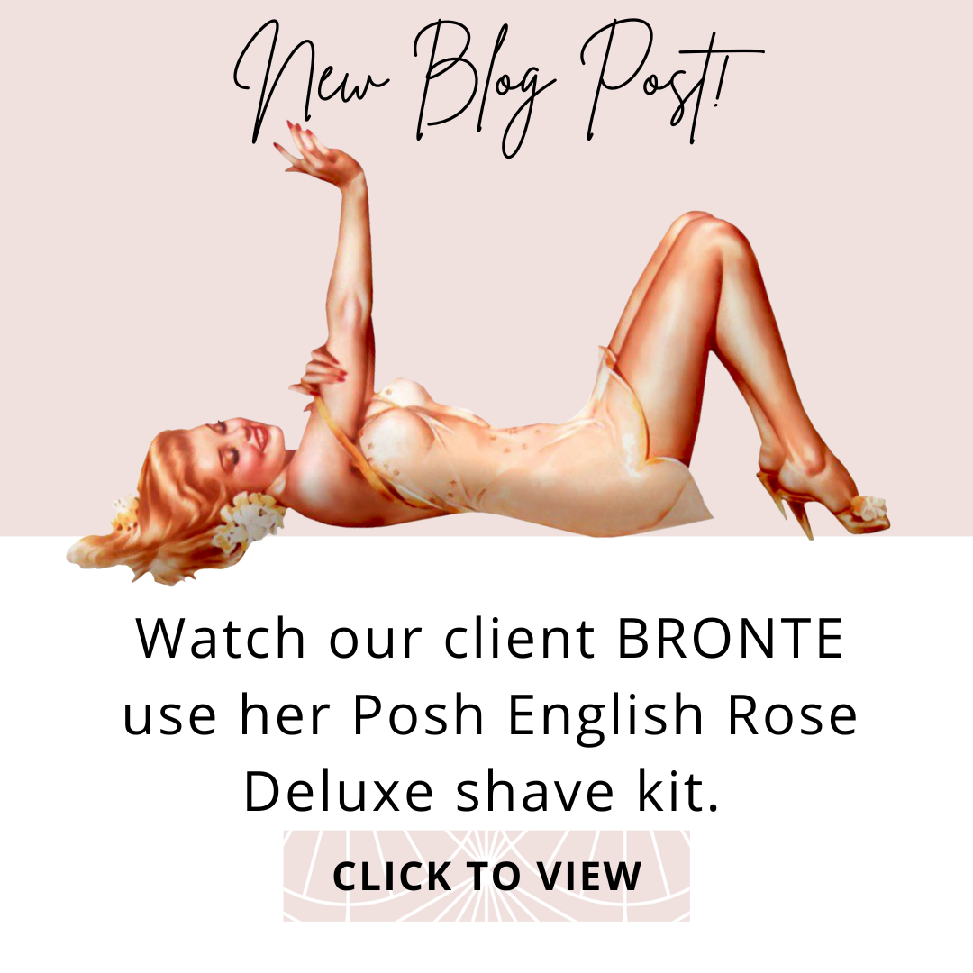 Here's our lovely client Bronte loving her TCSK razor and using our VEGAN shave Brush!