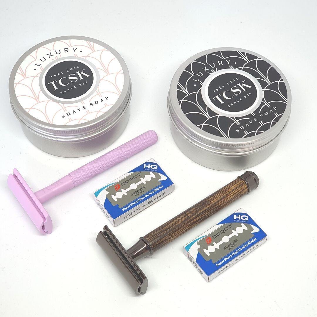 ECO BAMBOO DUO UNISEX SHAVE KIT - TCSK | Très Chic Shave Kit