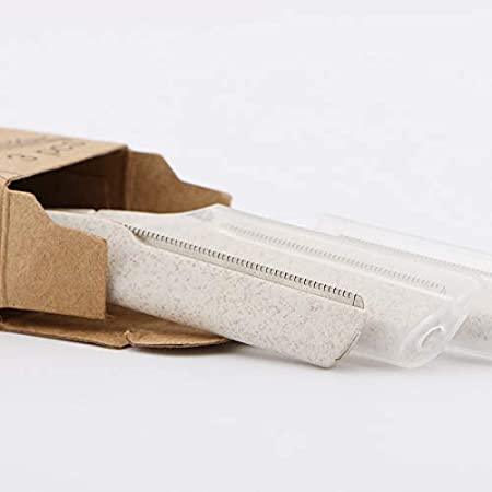 Facial Exfoliator + Eyebrow Razor - 100% Biodegradable Wheat Straw