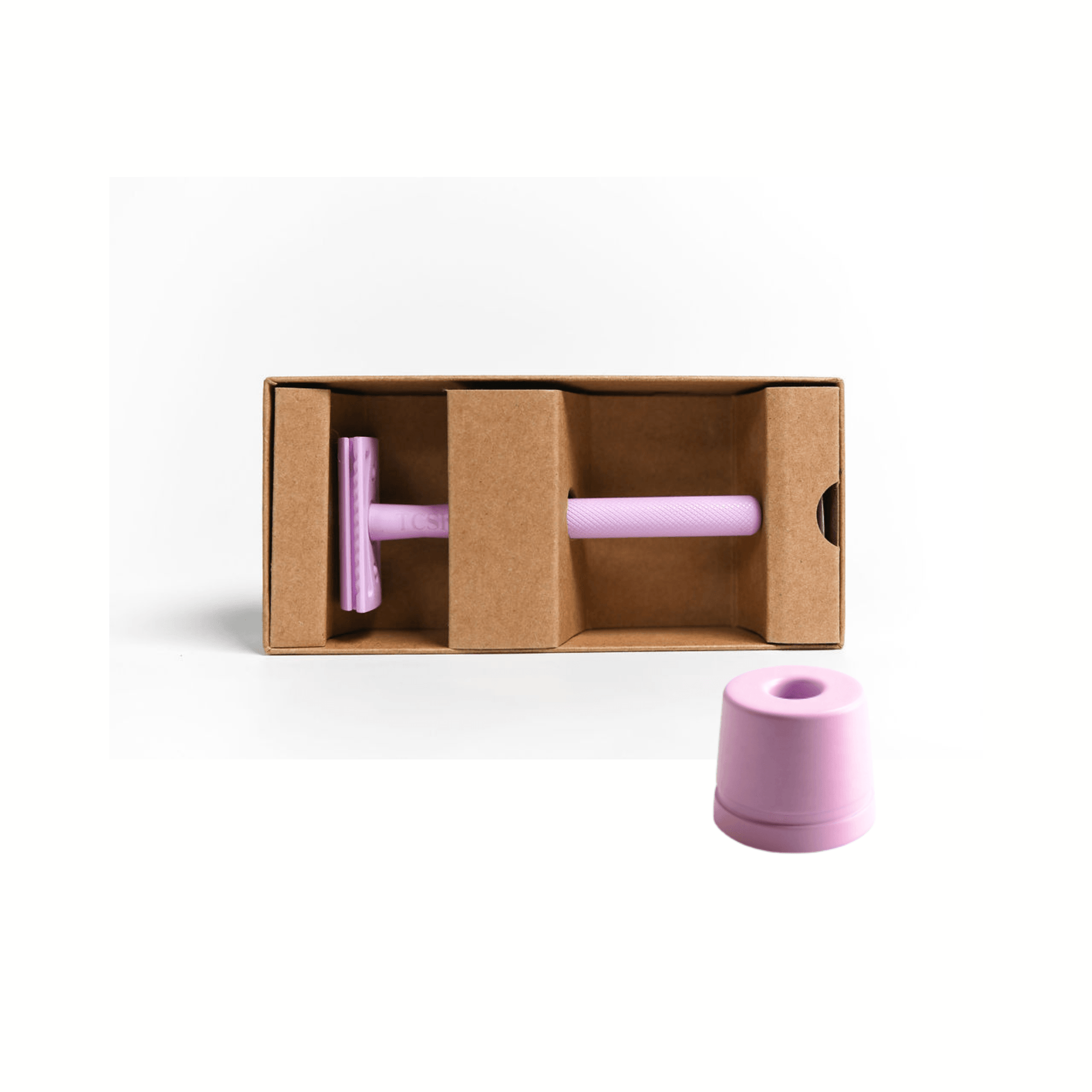 Ms. Lilac Lady + Stand - TCSK | Très Chic Shave Kit